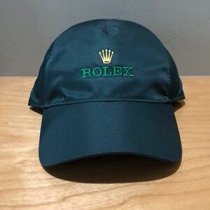 Authentic Green Satin Rolex Baseball Cap Never Worn
